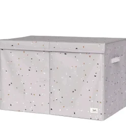 3 Sprouts Bokse Og Kasser*Opbevaringskasse m. Låg - 63x38x39 cm - Terrazzo/Lyseg