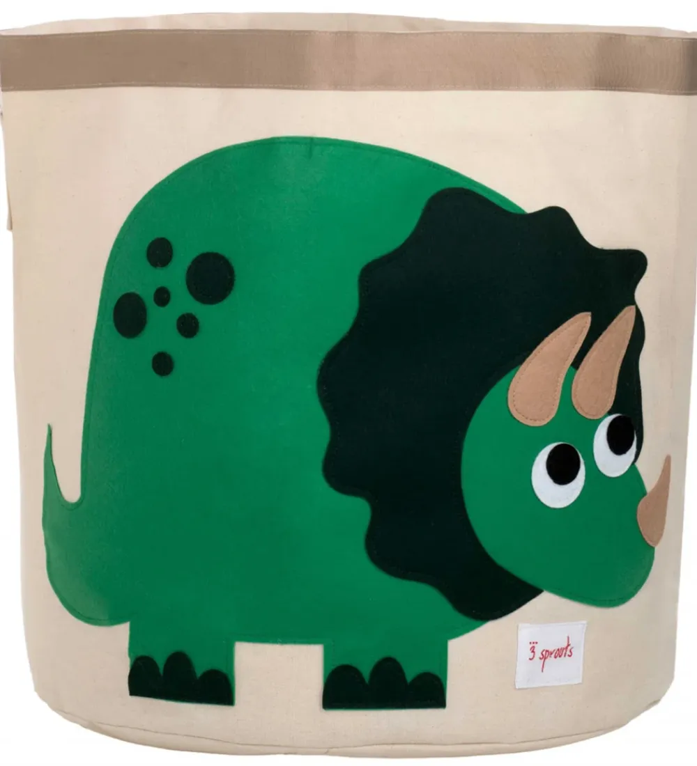 Kurve-3 Sprouts Opbevaringskurv - 44,5x43 cm - Dinosaur