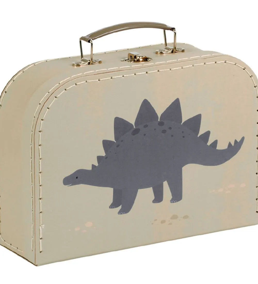Legekufferter-A Little Lovely Company Kuffertsæt - 2 stk - 29x25,5 cm - Dinosa