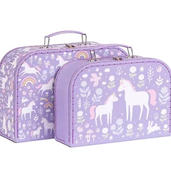 Legekufferter|Opbevaring-A Little Lovely Company Kuffertsæt - 2 stk. - 29x20/25,5x18 cm -