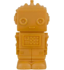 A Little Lovely Company Natlamper|Fritstående Lamper*Lampe - 14 cm - Robot - Aztec Gold