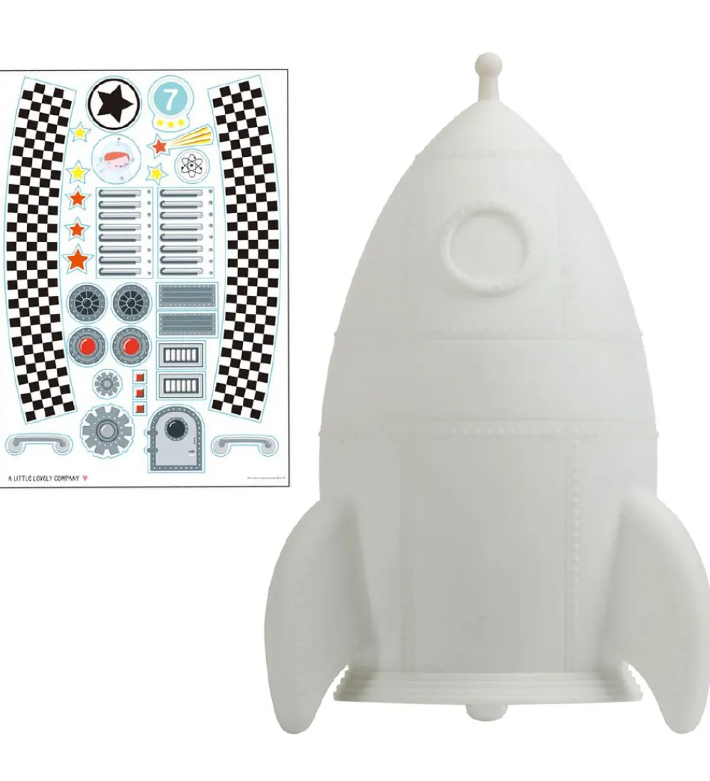 Natlamper|Fritstående Lamper-A Little Lovely Company Lampe - 20 cm - Rocket