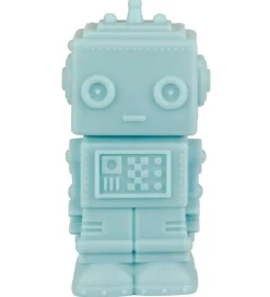 A Little Lovely Company Natlamper|Fritstående Lamper*Lampe - 14 cm - Robot - Smoky Blue