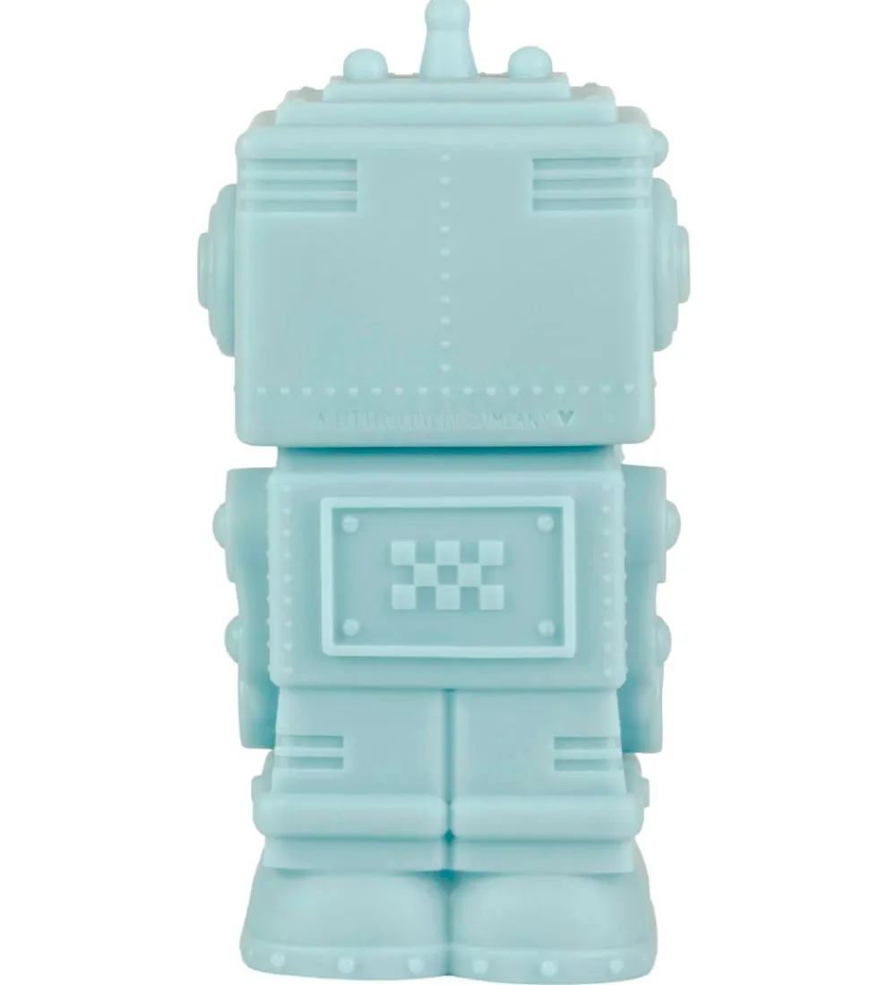 A Little Lovely Company Natlamper|Fritstående Lamper*Lampe - 14 cm - Robot - Smoky Blue