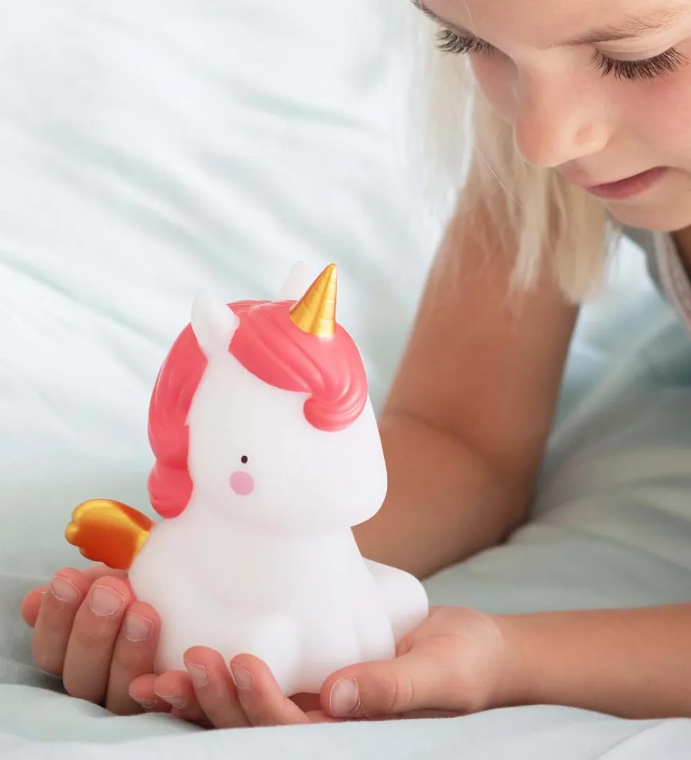 Natlamper|Fritstående Lamper-A Little Lovely Company Lampe - Limited Edition - 13cm - Unicorn