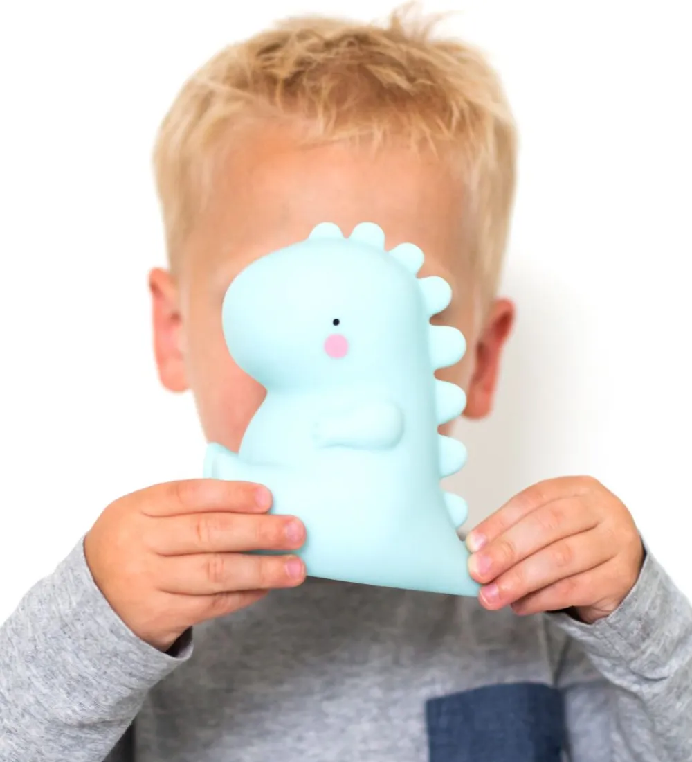 Natlamper|Fritstående Lamper-A Little Lovely Company Minilampe - 12,5 cm - T-Rex