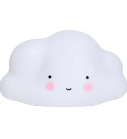 Natlamper|Fritstående Lamper-A Little Lovely Company Natlampe - 24,5 cm - Cloud - Hvid