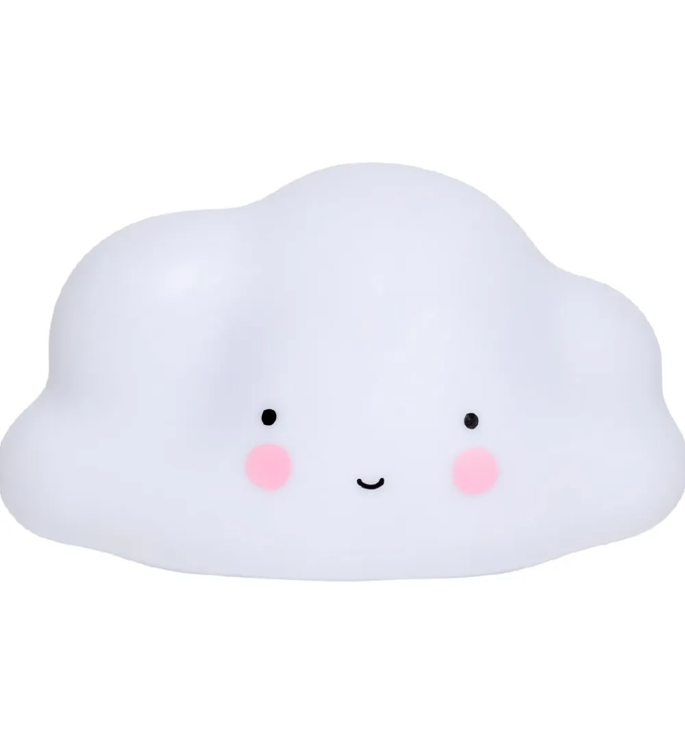 Natlamper|Fritstående Lamper-A Little Lovely Company Natlampe - 24,5 cm - Cloud - Hvid