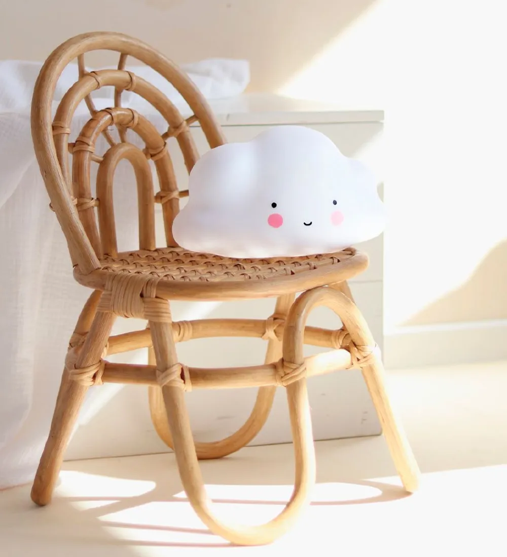 Natlamper|Fritstående Lamper-A Little Lovely Company Natlampe - 24,5 cm - Cloud - Hvid
