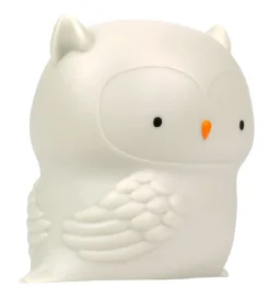 Natlamper-A Little Lovely Company Natlampe - 11,8x11,5 cm - Owl - Grå