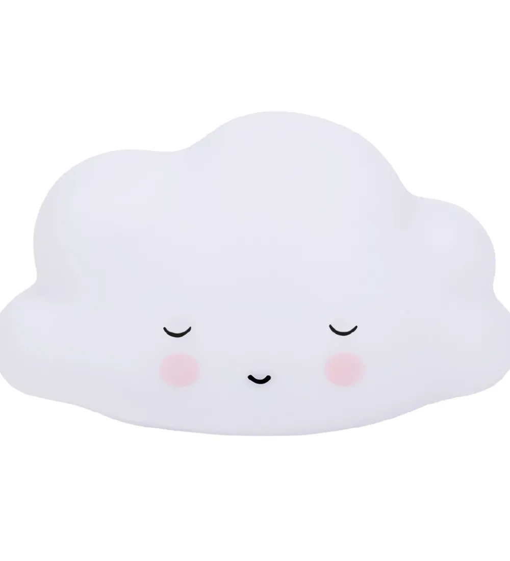 A Little Lovely Company Natlamper|Fritstående Lamper*Natlampe - 9x16x5,5 cm - Sleeping Cloud