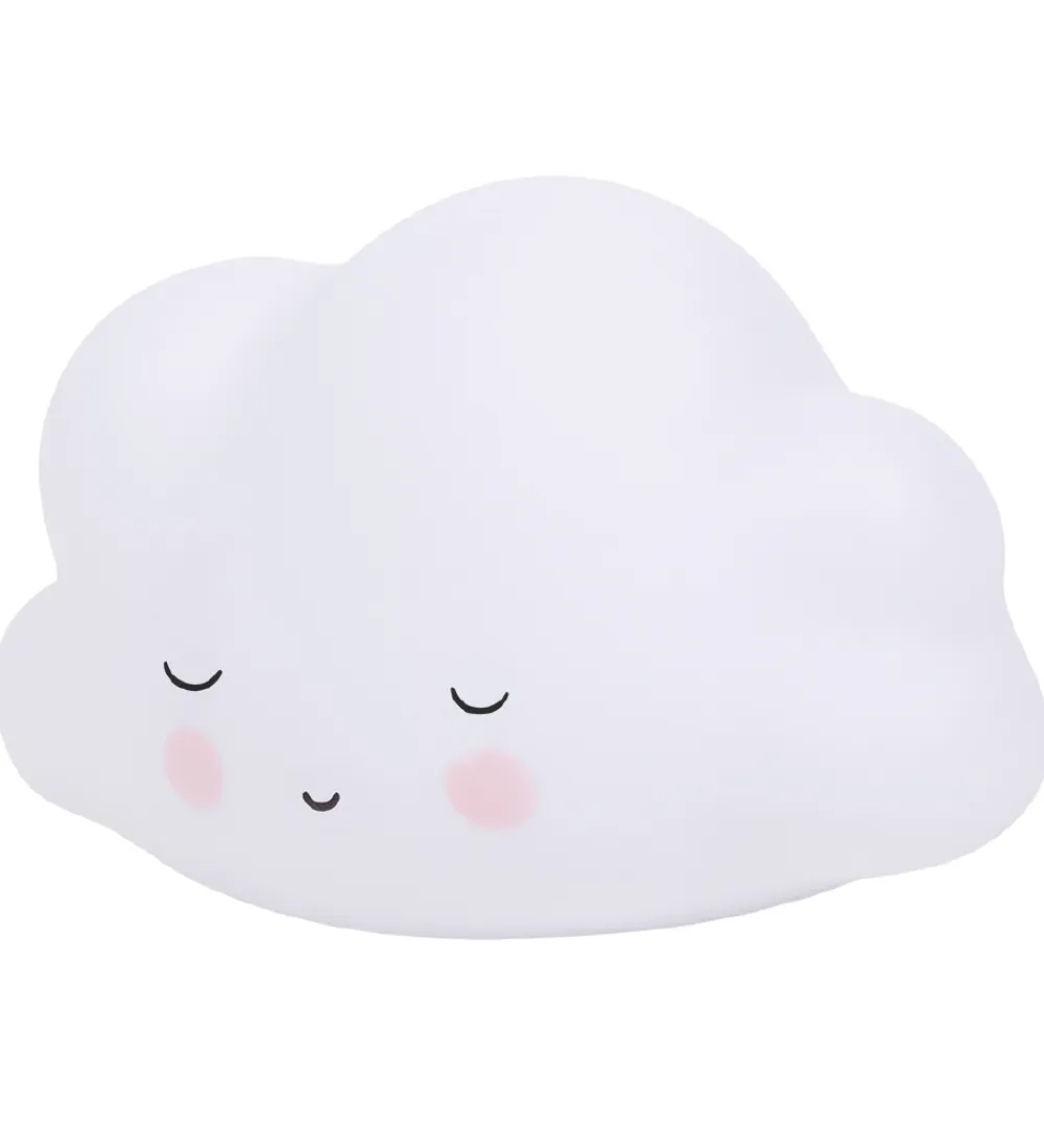 A Little Lovely Company Natlamper|Fritstående Lamper*Natlampe - 9x16x5,5 cm - Sleeping Cloud