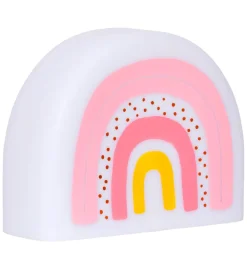 A Little Lovely Company Natlamper|Fritstående Lamper*Natlampe - 21 cm - Rainbow - Hvid/Rosa