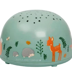 Natlamper|Fritstående Lamper-A Little Lovely Company Projektørlampe - 14x9 cm - Forest Fri