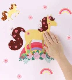 Wallsticker-A Little Lovely Company Wallstickers - 35x50 cm - Horse