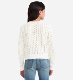Striktrøjer-Abercrombie & Fitch Cardigan - Strik - Jet Stream m. Hulmønster