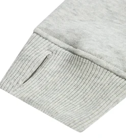 Hættetrøjer-Abercrombie & Fitch Hættetrøje - Lysegråmeleret m. Print