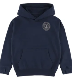 Abercrombie & Fitch Hættetrøjer*Hættetrøje - Navy Blazer m. Print