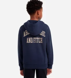Abercrombie & Fitch Hættetrøjer*Hættetrøje - Navy Blazer m. Print