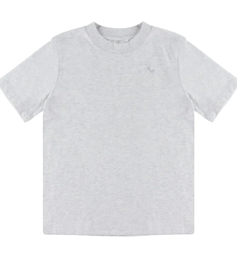 T-Shirts-Abercrombie & Fitch T-shirts - 3-pak - Navy Blazer/Hvid/Gråmeler