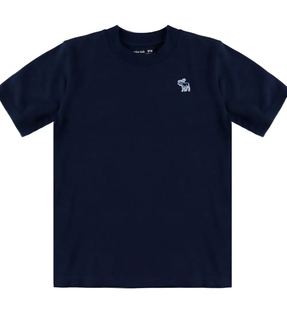 T-Shirts-Abercrombie & Fitch T-shirts - 3-pak - Navy Blazer/Hvid/Gråmeler