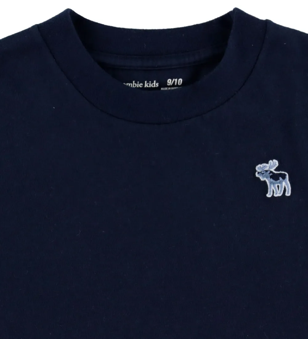 T-Shirts-Abercrombie & Fitch T-shirts - 3-pak - Navy Blazer/Hvid/Gråmeler