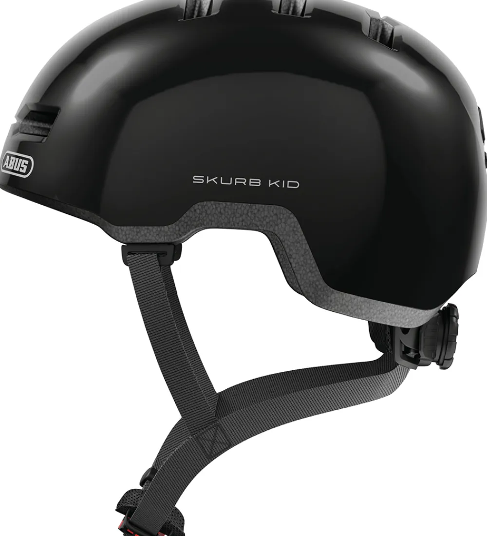 Abus Børnesikkerhed|Cykelhjelme*Cykelhjelm - Skurb Kid - Shiny Black