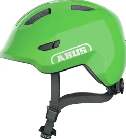 Børnesikkerhed|Cykelhjelme-Abus Cykelhjelm - Smiley 3.0 - Shiny Green