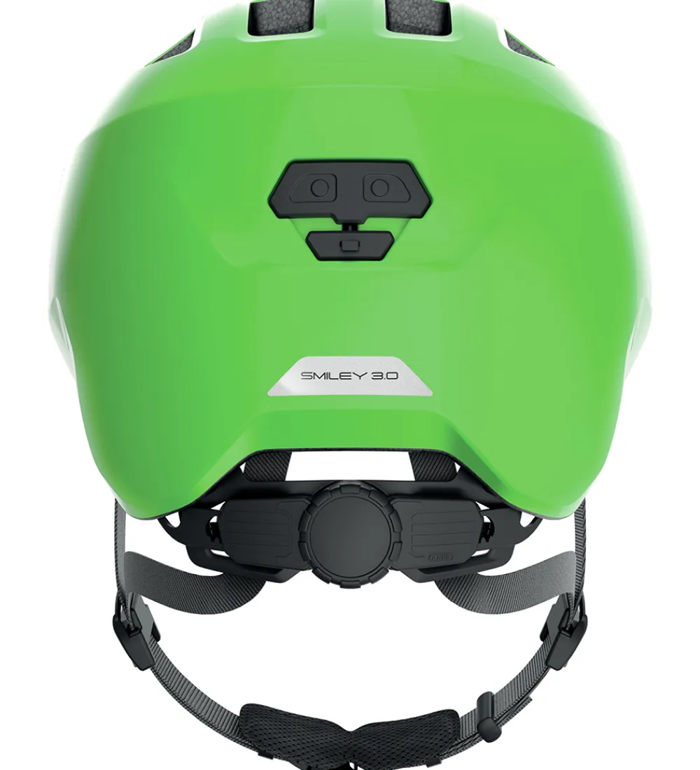 Børnesikkerhed|Cykelhjelme-Abus Cykelhjelm - Smiley 3.0 - Shiny Green