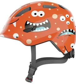 Abus Børnesikkerhed|Cykelhjelme*Cykelhjelm - Smiley 3.0 - Orange Monster