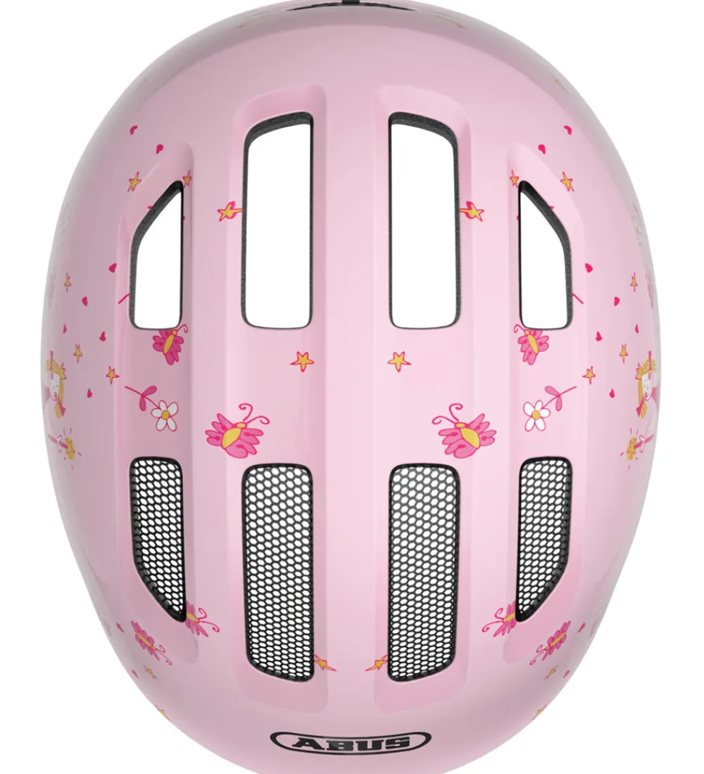 Abus Børnesikkerhed|Cykelhjelme*Cykelhjelm - Smiley 3.0 - Rose Princess