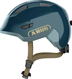 Abus Børnesikkerhed|Cykelhjelme*Cykelhjelm - Smiley 3.0 Ace Led - Royal Blue