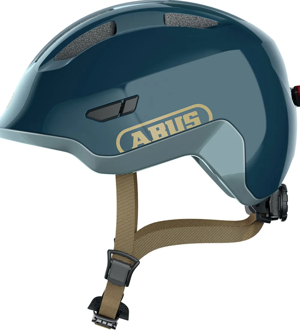 Abus Børnesikkerhed|Cykelhjelme*Cykelhjelm - Smiley 3.0 Ace Led - Royal Blue