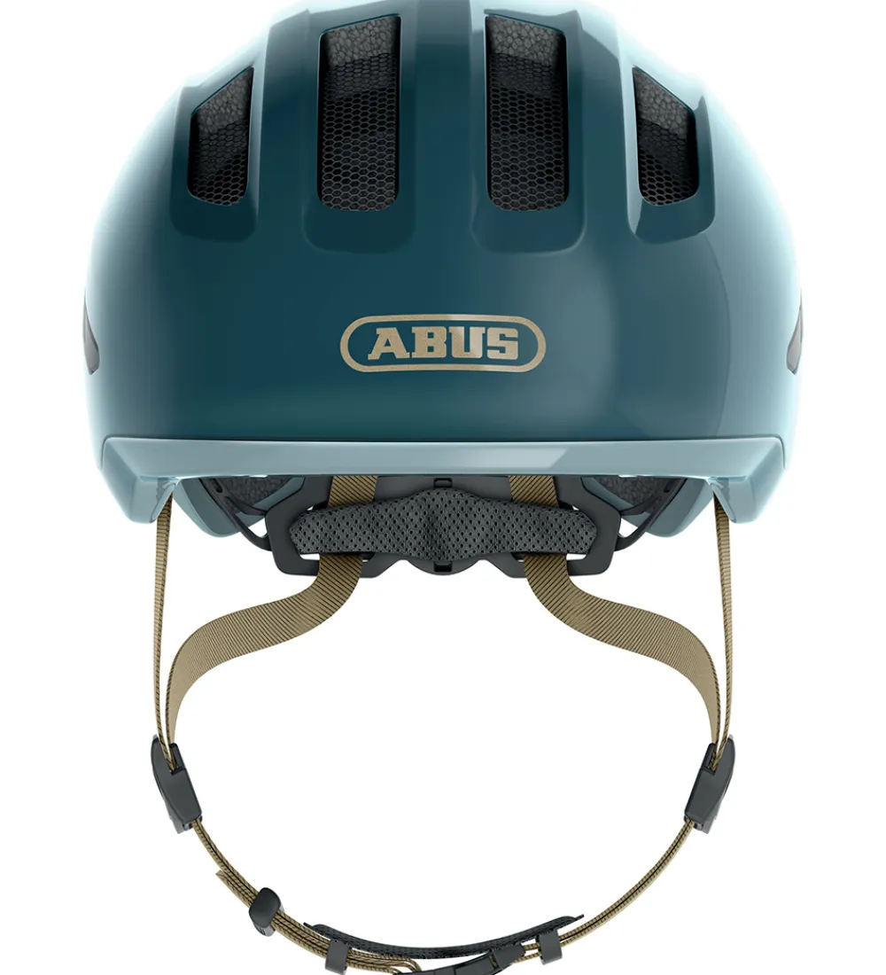 Abus Børnesikkerhed|Cykelhjelme*Cykelhjelm - Smiley 3.0 Ace Led - Royal Blue