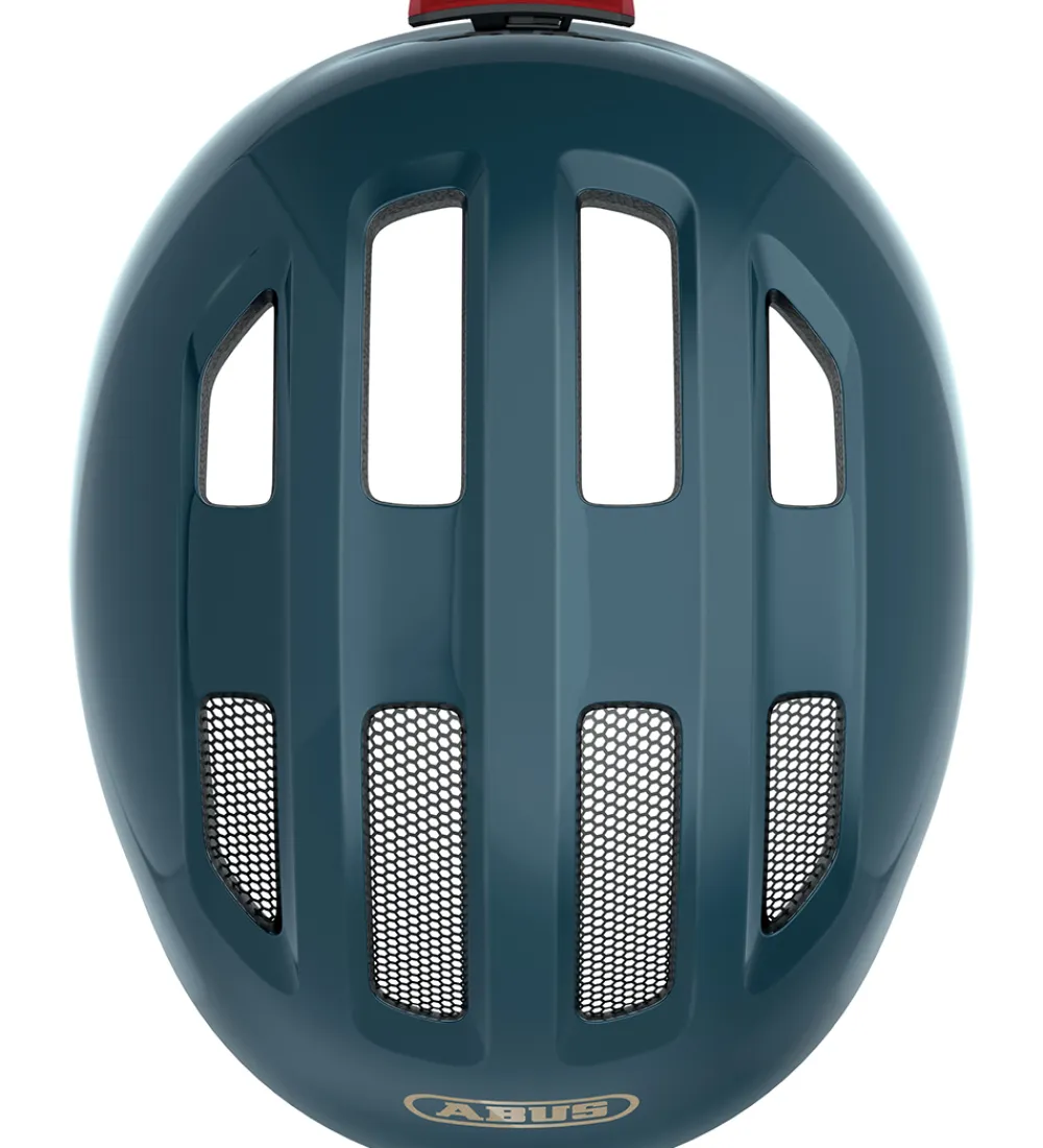 Abus Børnesikkerhed|Cykelhjelme*Cykelhjelm - Smiley 3.0 Ace Led - Royal Blue