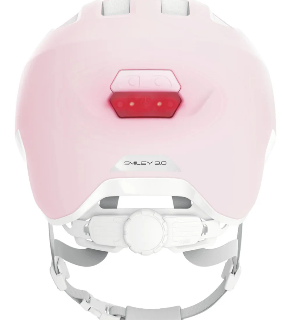 Abus Børnesikkerhed|Cykelhjelme*Cykelhjelm - Smiley 3.0 Ace Led - Pure Rose