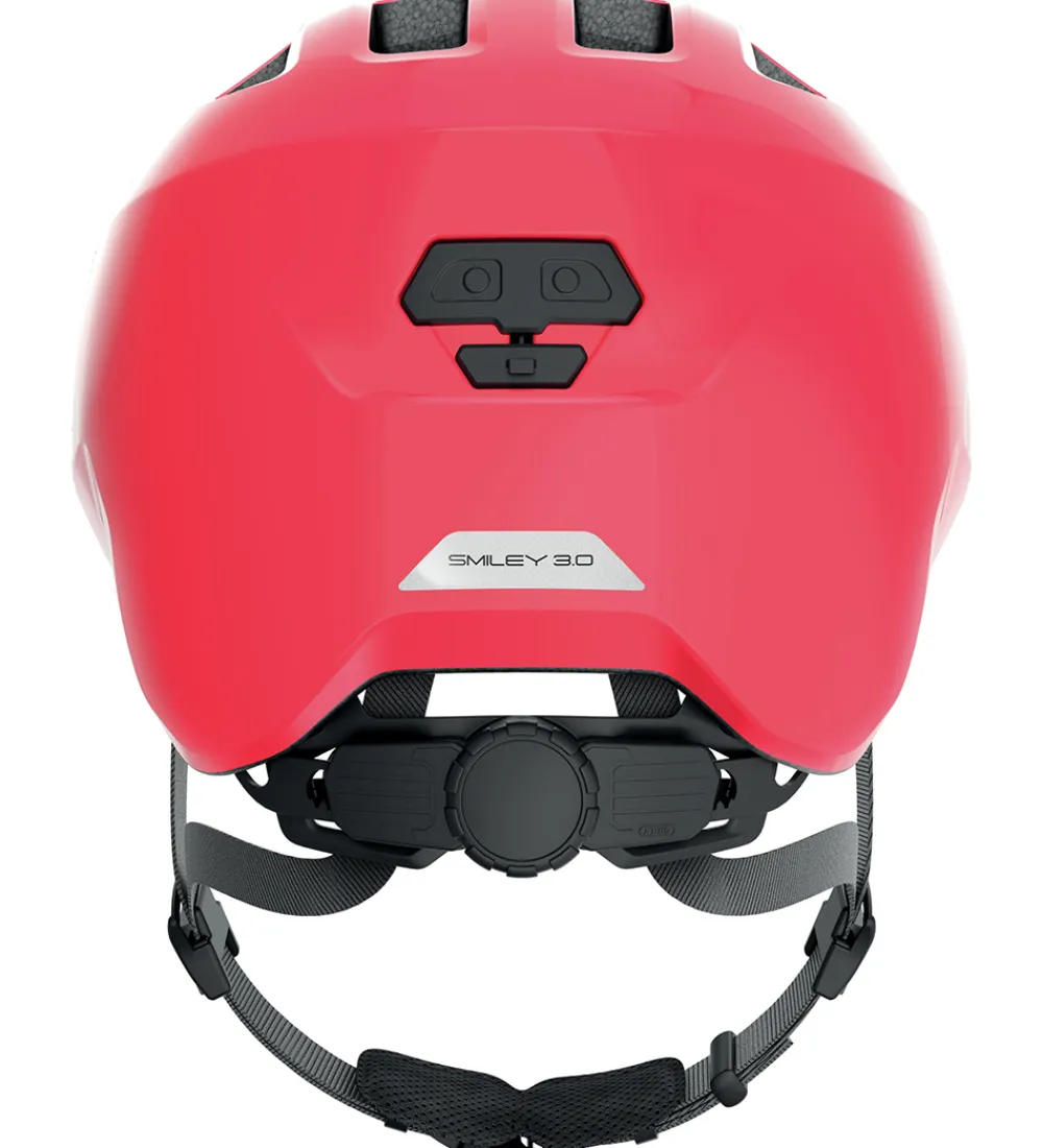 Abus Børnesikkerhed|Cykelhjelme*Cykelhjelm - Smiley 3.0 - Shiny Red