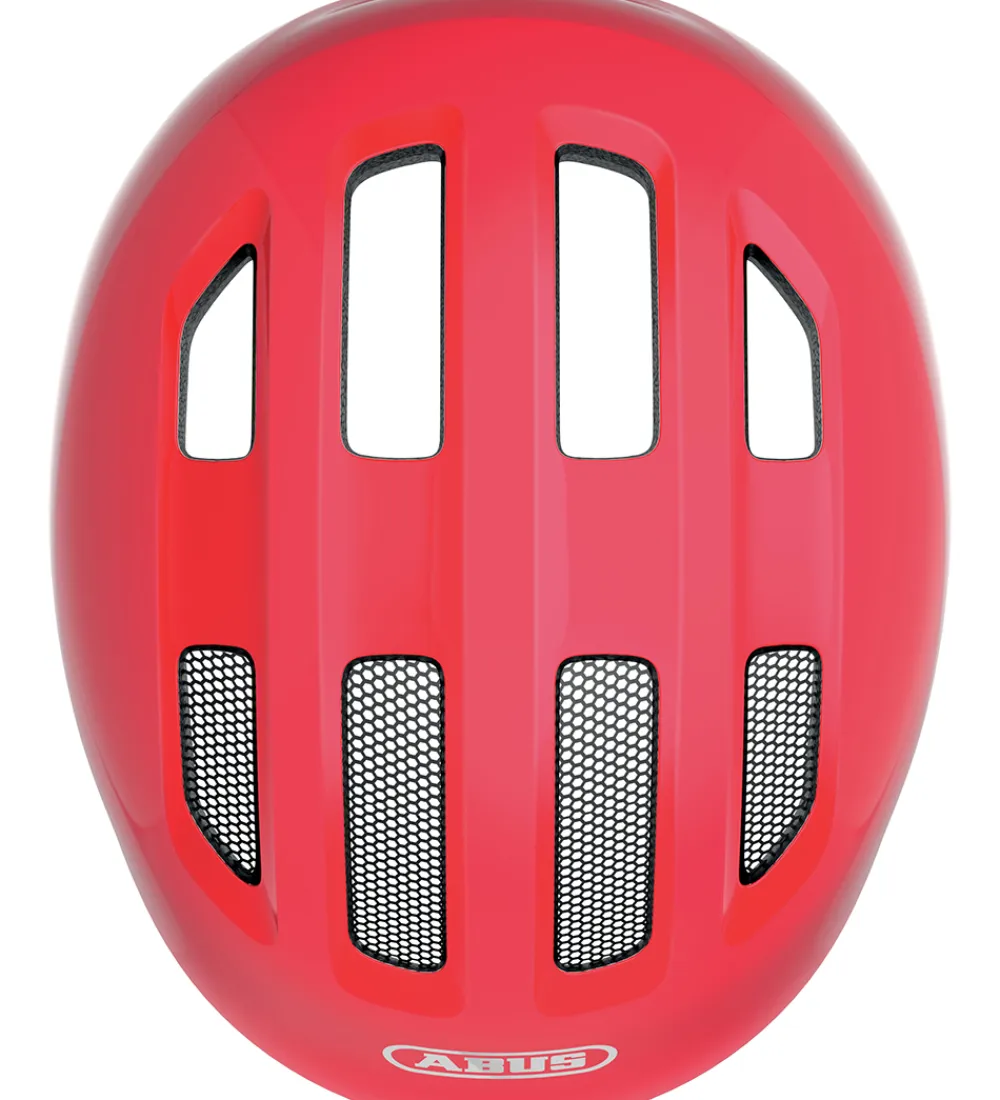 Abus Børnesikkerhed|Cykelhjelme*Cykelhjelm - Smiley 3.0 - Shiny Red