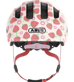 Børnesikkerhed|Cykelhjelme-Abus Cykelhjelm - Smiley 3.0 Led - Rose Strawberry