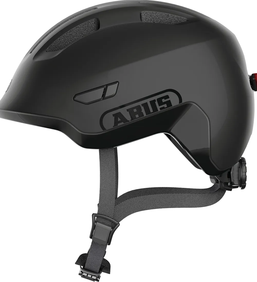 Abus Børnesikkerhed|Cykelhjelme*Cykelhjelm - Smiley 3.0 Ace Led - Velvet Black