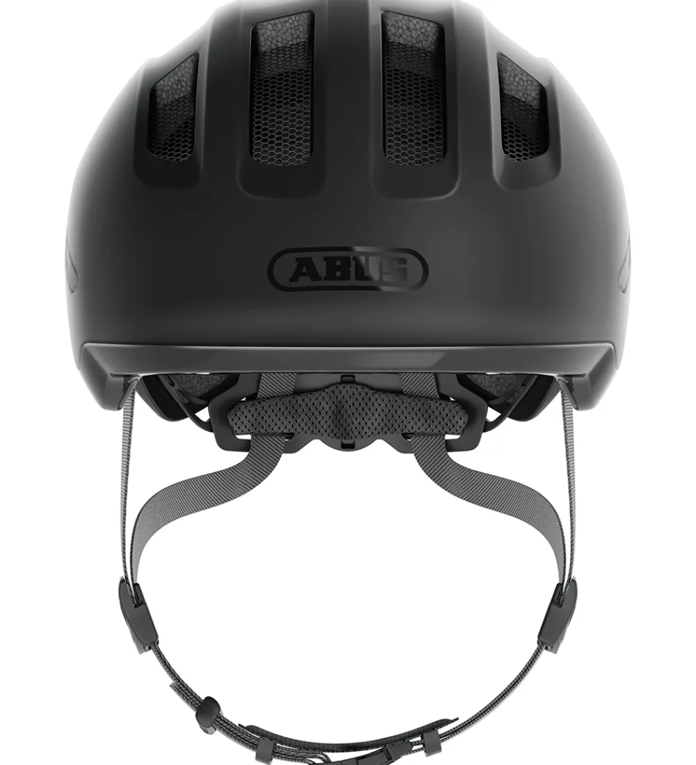 Abus Børnesikkerhed|Cykelhjelme*Cykelhjelm - Smiley 3.0 Ace Led - Velvet Black