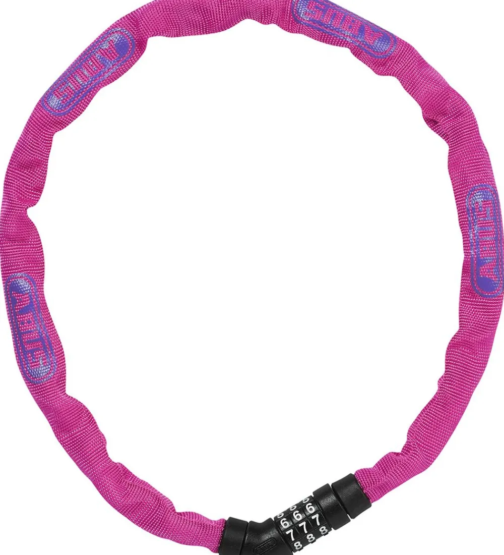 Abus Cykellåse|Cykellåse*Kædelås - 4804C - 75 cm - Pink