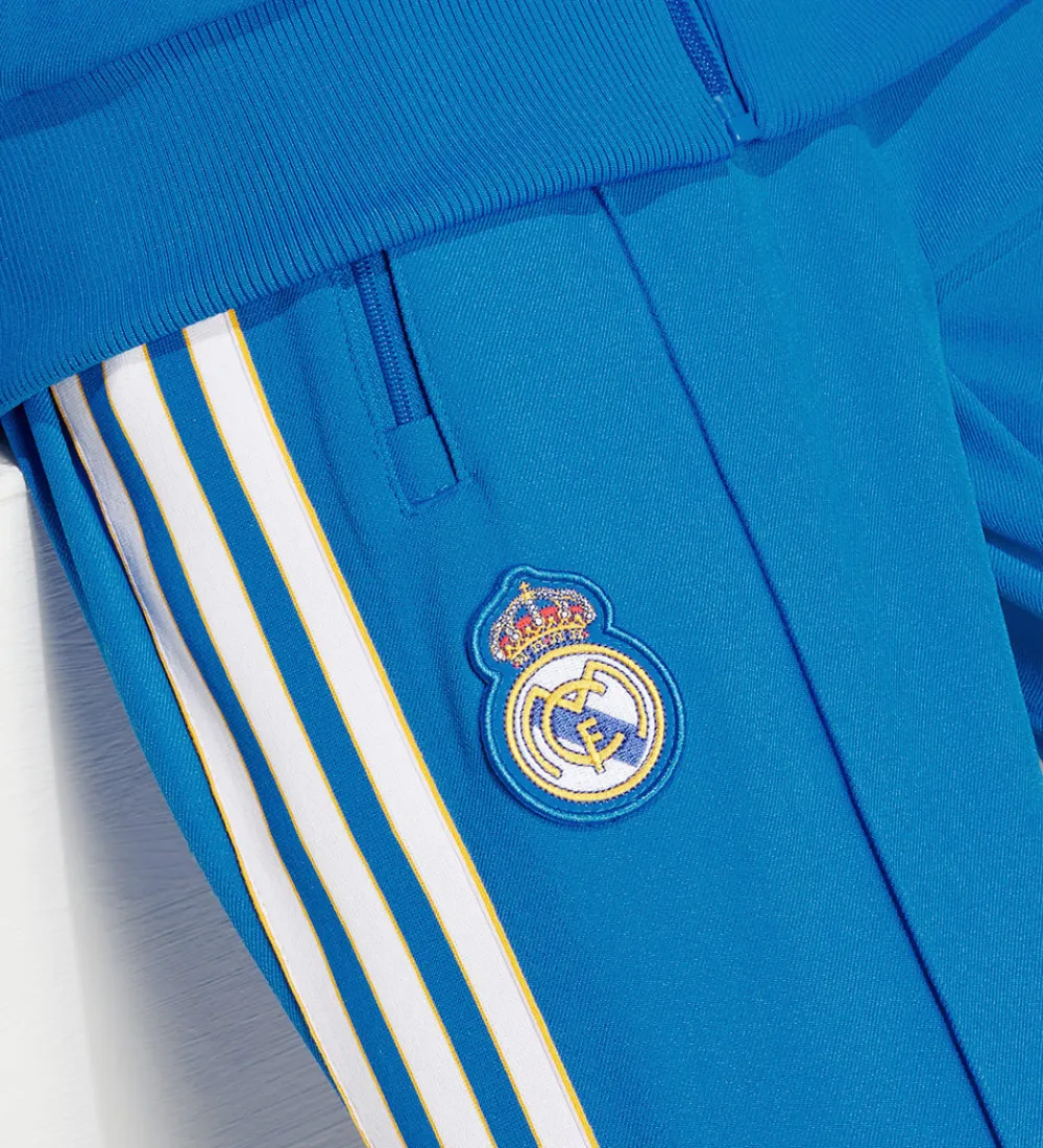 Fodbold-adidas Originals Bukser - Real Madrid - Blue Bird/Hvid