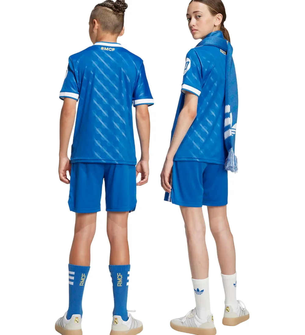 adidas Originals Fodboldtrøjer|Fodboldshorts*Fodboldsæt - Real Madrid 25/26 3. Sæt - Blue