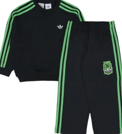 adidas Originals Træningssæt*Sweatsæt - Crew - Minecraft - Sort m. Logo