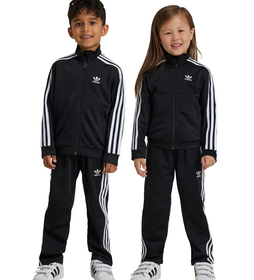 Træningssæt-adidas Originals Træningssæt - Firebird - Black