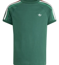adidas Originals Pigetøj|Drengetøj*T-shirt - 3S - Drkgrn/White