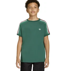 adidas Originals Pigetøj|Drengetøj*T-shirt - 3S - Drkgrn/White