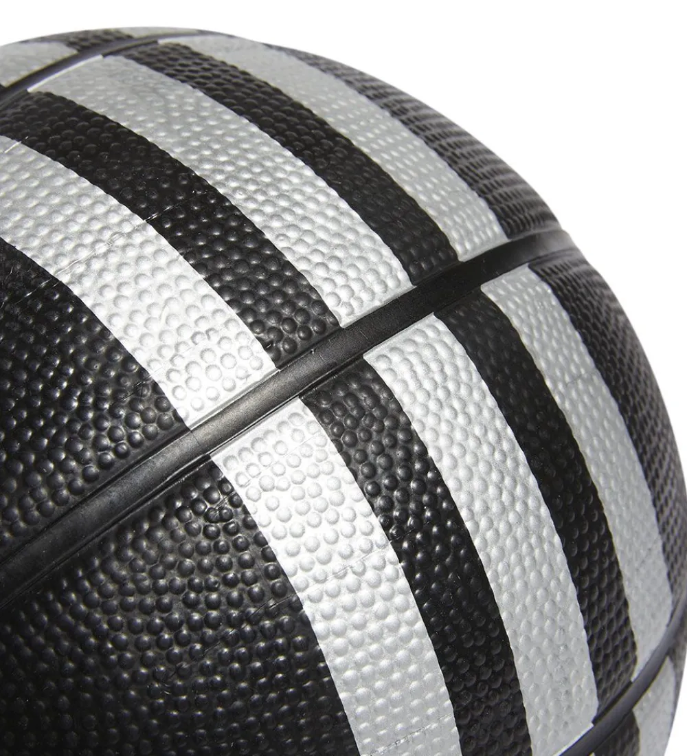 adidas Performance Bolde*Basketbold - Str. 3 - Mini - Sort/Sølv