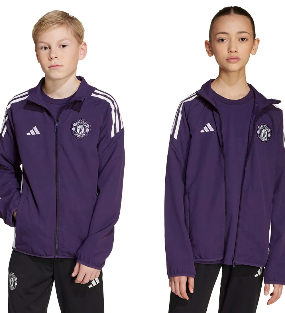 Fodbold-adidas Performance Cardigan - Manchester United - Aurora Plum/Hv